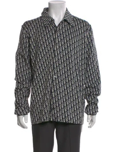 Pre-owned Dior Men 2020 Oblique Jacquard Shirt In Neutral