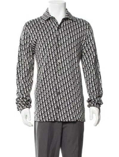 Pre-owned Dior Men 2020 Oblique Jacquard Shirt In Neutral