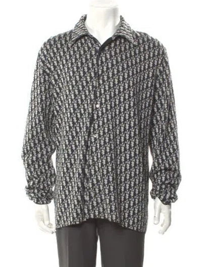 Pre-owned Dior Men 2020 Oblique Jacquard Shirt In White