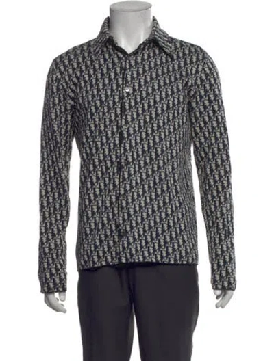Pre-owned Dior Men 2020 Oblique Jacquard Shirt In White