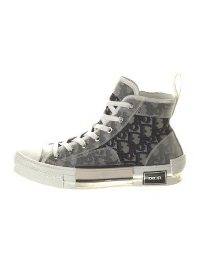 Pre-owned Dior Men 2020 Oblique Jacquard Sneakers In Gray