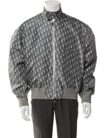 Pre-owned Dior Men 2020 Reversible Bomber Jacket In Gray