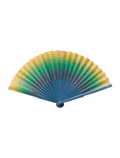 Pre-owned Dior Men 2020 Shawn Stüssy Folding Fan In Multi