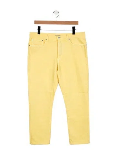 Pre-owned Dior Men 2020 Straight-leg Jeans In Yellow