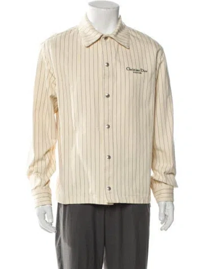 Pre-owned Dior Men 2020 Striped Jacket In Neutral