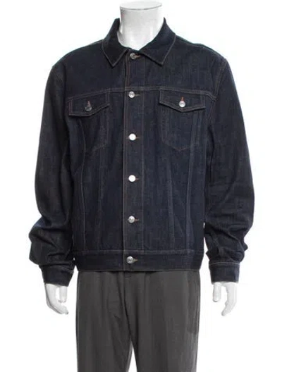Pre-owned Dior Men 2020 Trucker Trucker Jacket In Blue