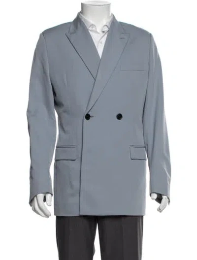 Pre-owned Dior Men 2020 Virgin Wool Blazer In Blue