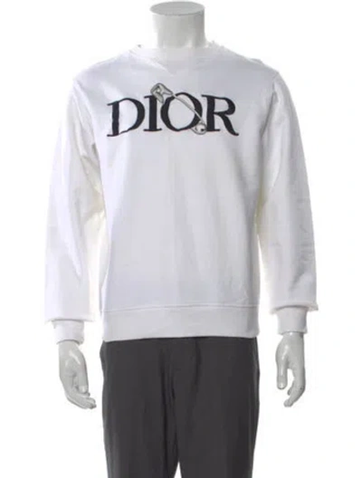 Pre-owned Dior Men 2020 X Judy Blame Sweatshirt In White