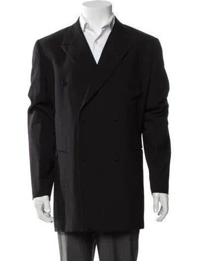 Pre-owned Dior Men 2021 Cannage Pattern Peacoat In Black