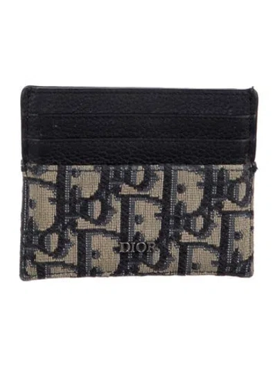 Pre-owned Dior Men 2021 Card Holder Card Holder In Black