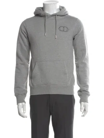 Pre-owned Dior Men 2021 Cd Icon Hoodie In Gray