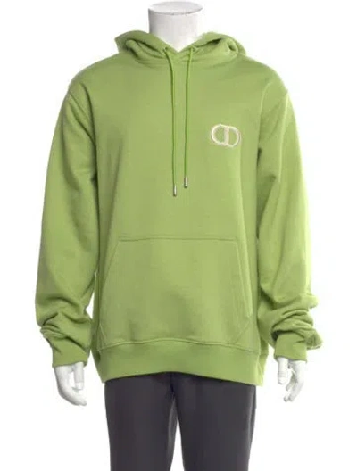 Pre-owned Dior Men 2021 Cd Icon Hoodie In Green
