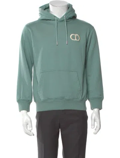 Pre-owned Dior Men 2021 Cd Icon Hoodie In Green