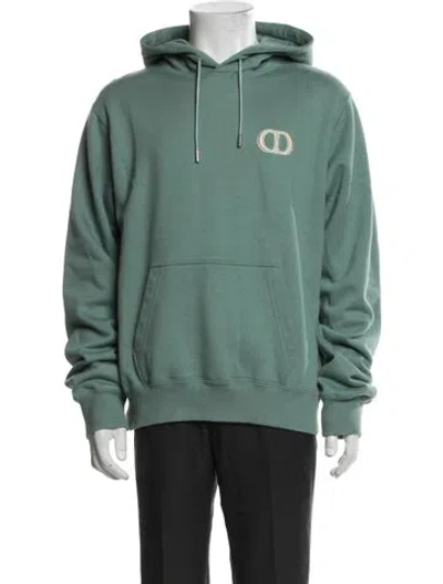 Pre-owned Dior Men 2021 Cd Icon Hoodie In Green