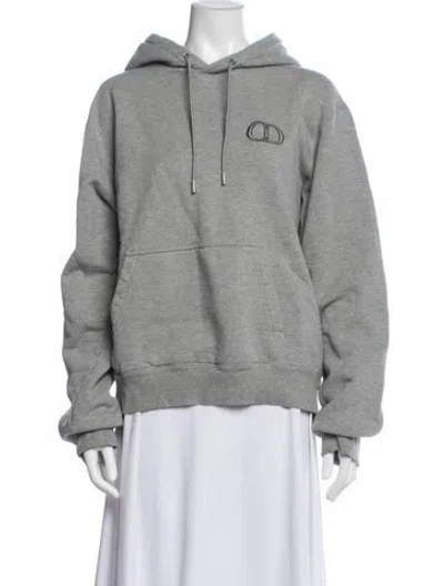 Pre-owned Dior Men 2021 Cd Icon Hoodie Hoodie In Gray