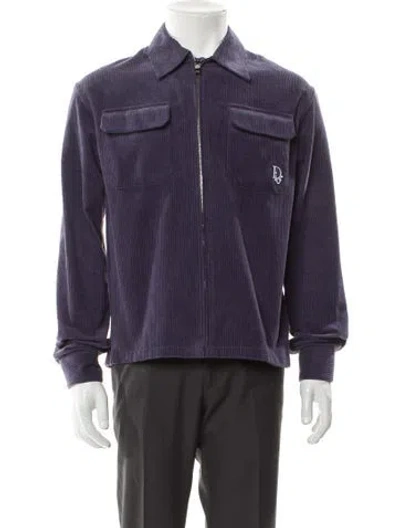 Pre-owned Dior Men 2021 Corduroy Utility Jacket In Blue