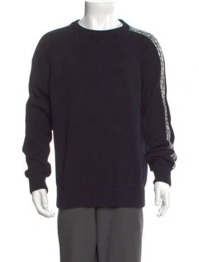 Pre-owned Dior Men 2021 Diorissimo Pattern Pullover In Blue