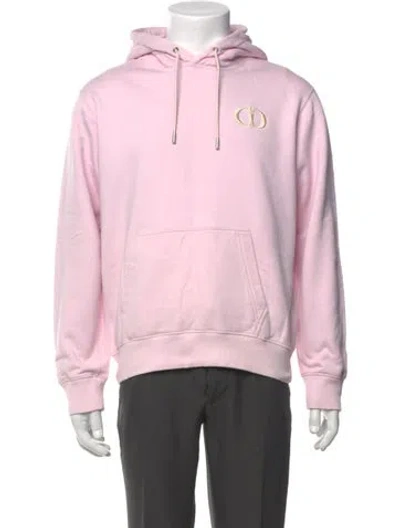 Pre-owned Dior Men 2021 Graphic Print Hoodie In Pink