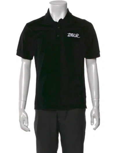 Pre-owned Dior Men 2021 Graphic Print Polo Shirt In Multi