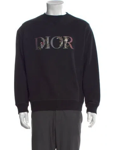 Pre-owned Dior Men 2021 Graphic Print Sweatshirt In Black