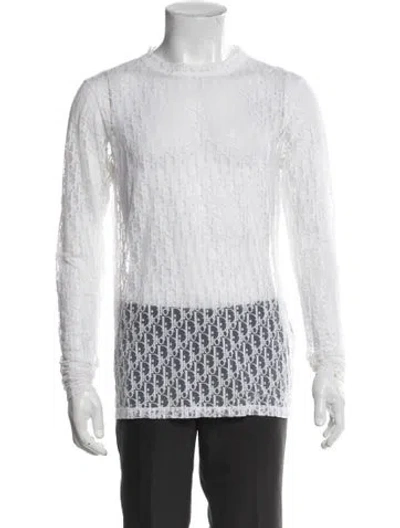 Pre-owned Dior Men 2021 Oblique Jacquard Henley In Neutral