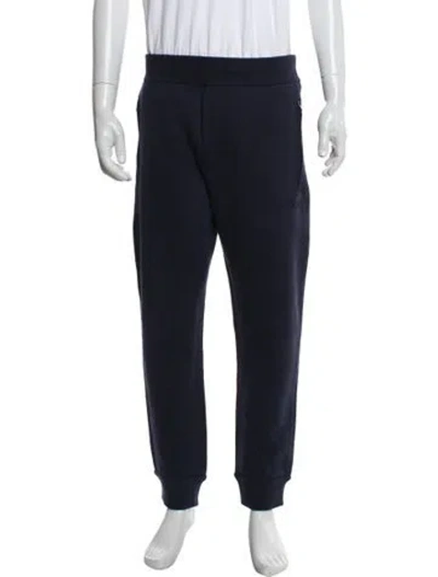 Pre-owned Dior Men 2021 Oblique Jacquard Lounge Bottoms In Blue