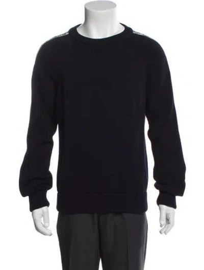 Pre-owned Dior Men 2021 Oblique Jacquard Pullover In Blue