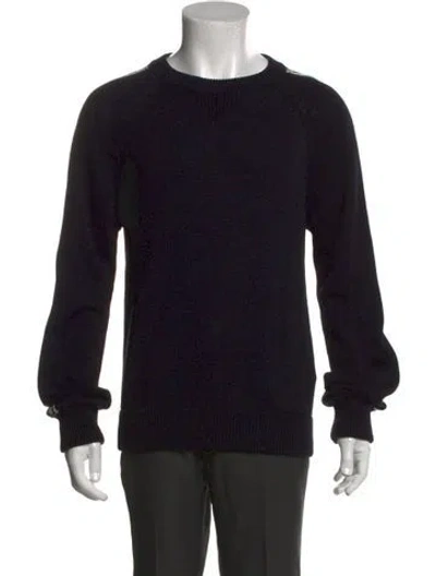 Pre-owned Dior Men 2021 Oblique Jacquard Pullover In Blue
