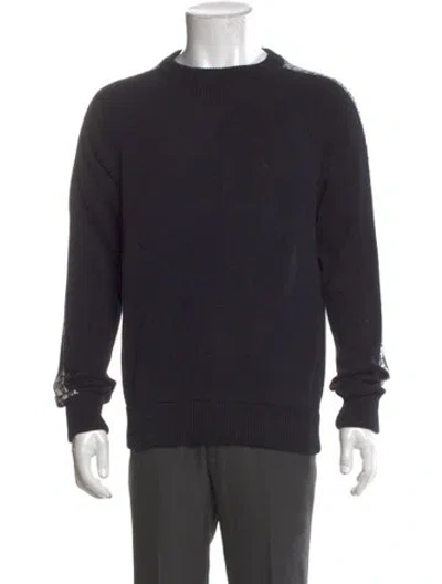 Pre-owned Dior Men 2021 Oblique Jacquard Pullover In Blue