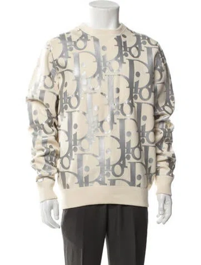 Pre-owned Dior Men 2021 Oblique Jacquard Pullover In Silver