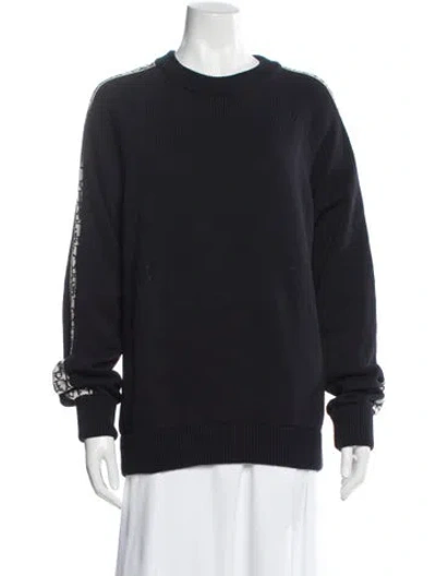 Pre-owned Dior Men 2021 Oblique Jacquard Pullover W/ Tags In Blue