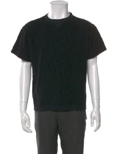 Pre-owned Dior Men 2021 Oblique Jacquard T-shirt In Black