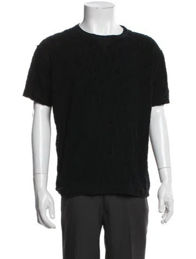 Pre-owned Dior Men 2021 Oblique Jacquard T-shirt In Black