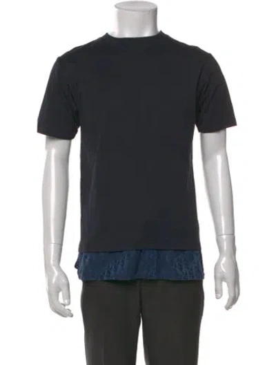 Pre-owned Dior Men 2021 Oblique Jacquard T-shirt In Black