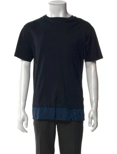 Pre-owned Dior Men 2021 Oblique Jacquard T-shirt In Blue