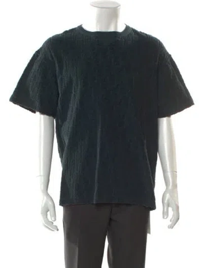 Pre-owned Dior Men 2021 Oblique Jacquard T-shirt In Green