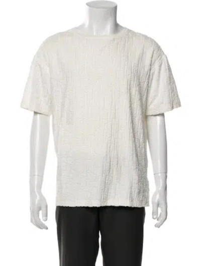 Pre-owned Dior Men 2021 Oblique Jacquard T-shirt In Neutral