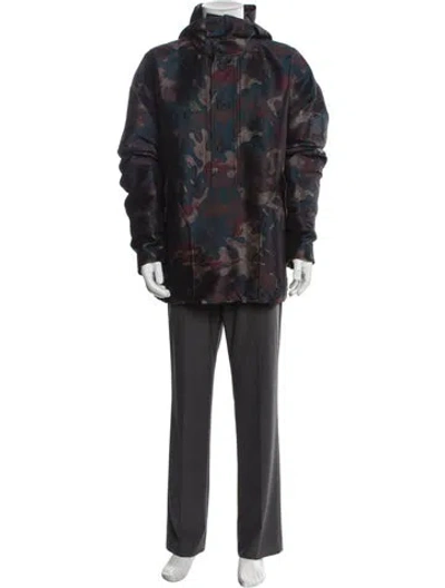 Pre-owned Dior Men 2021 Printed Parka In Blue