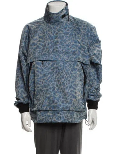 Pre-owned Dior Men 2022 Animal Print Denim Jacket In White