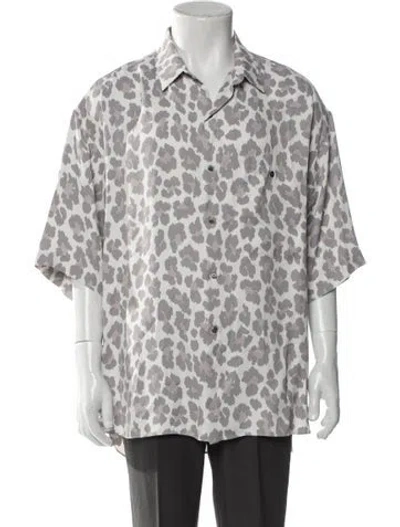 Pre-owned Dior Men 2022 Animal Print Shirt In Gray
