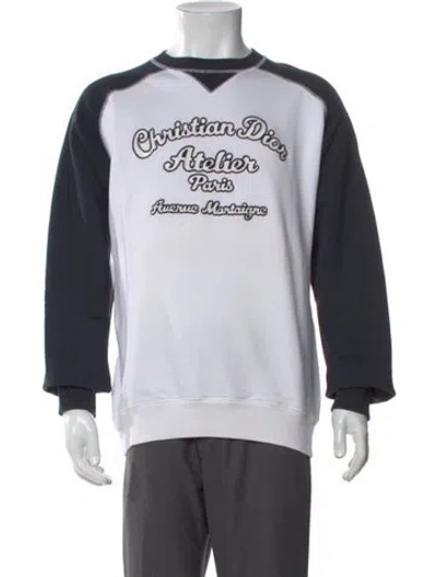 Pre-owned Dior Men 2022 Atelier Sweatshirt In White