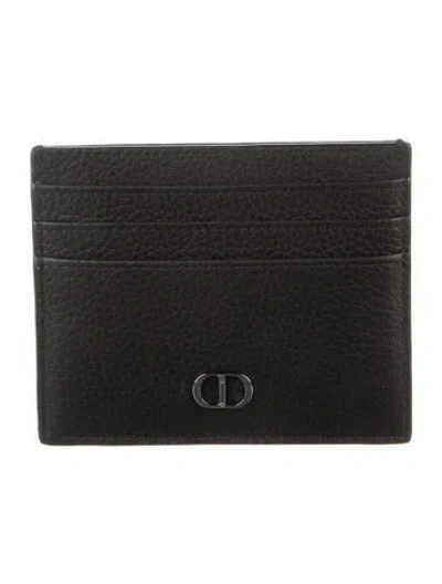 Pre-owned Dior Men 2022 Cd Icon Card Holder In Black