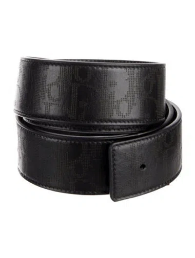 Pre-owned Dior Men 2022 Galaxy Waist Belt In Black