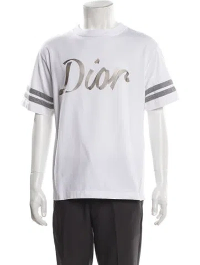 Pre-owned Dior Men 2022 Graphic Print T-shirt In White