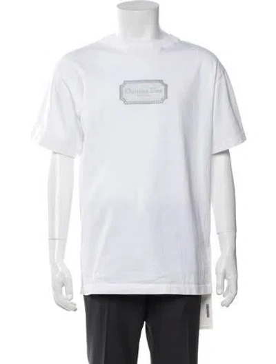 Pre-owned Dior Men 2022 Graphic Print T-shirt In White