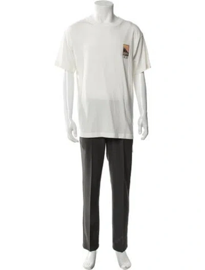 Pre-owned Dior Men 2022 Graphic Print T-shirt In White