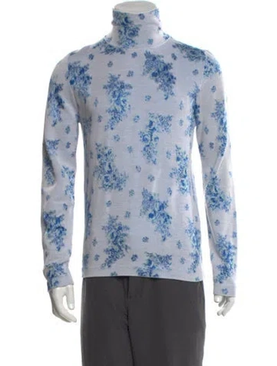 Pre-owned Dior Men 2022 Silk Pullover In Blue