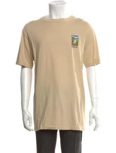 Pre-owned Dior Men 2022 X Jack Kerouac 'yellowstone' T-shirt In Green