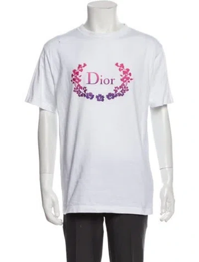 Pre-owned Dior Men 2023 Bee Accent T-shirt In White