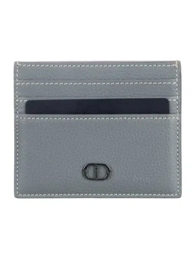 Pre-owned Dior Men 2023 Cd Icon Card Holder In Gray